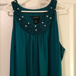Lane Bryant Holiday Top in Teal